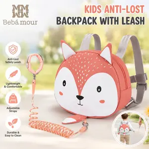 #Summervibes Bebamour Animal Toddler Travel Backpack, Portable Mini Rucksack with Safety Reins, Leash and Harness for Boys and Girls, Mother's Day Gift
