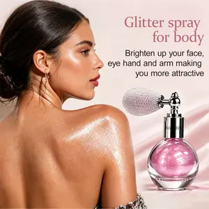 Shimmer Body Spray, Glitter Body Highlighter Mist for Shoulders, Arms and Legs, Party and Festival Makeup
