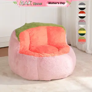 QAK Home Soft Smooth Plush Bean Bag Chair - Available in Multiple Colors - Perfect for Lounging & Relaxation