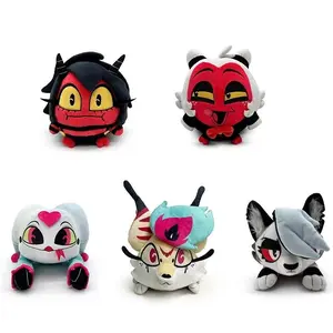 Helluva Boss Hazbin Hotel Plush Toy Set, Millie Moxxie Angel Dust Loona Stolas Soft Stuffed Doll, Kawaii Anime Plushies for Fans & Kids