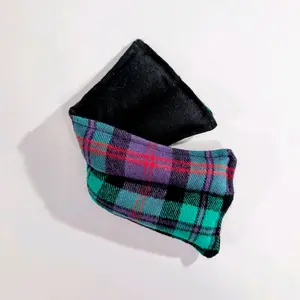Therapeutic heating-cooling rice bag, eye bag, heat pad, cold pack, pain relief, massage therapy, spa, plaid
