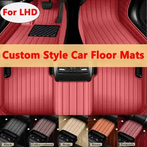 Suitable for BMW i Series I3 2014-2019 models, imitation PU leather car floor mat, anti slip and durable full set of car floor mats, detachable, lightweight and comfortable carpet floor mat, and easy to clean car interior accessories, not sold in the UK