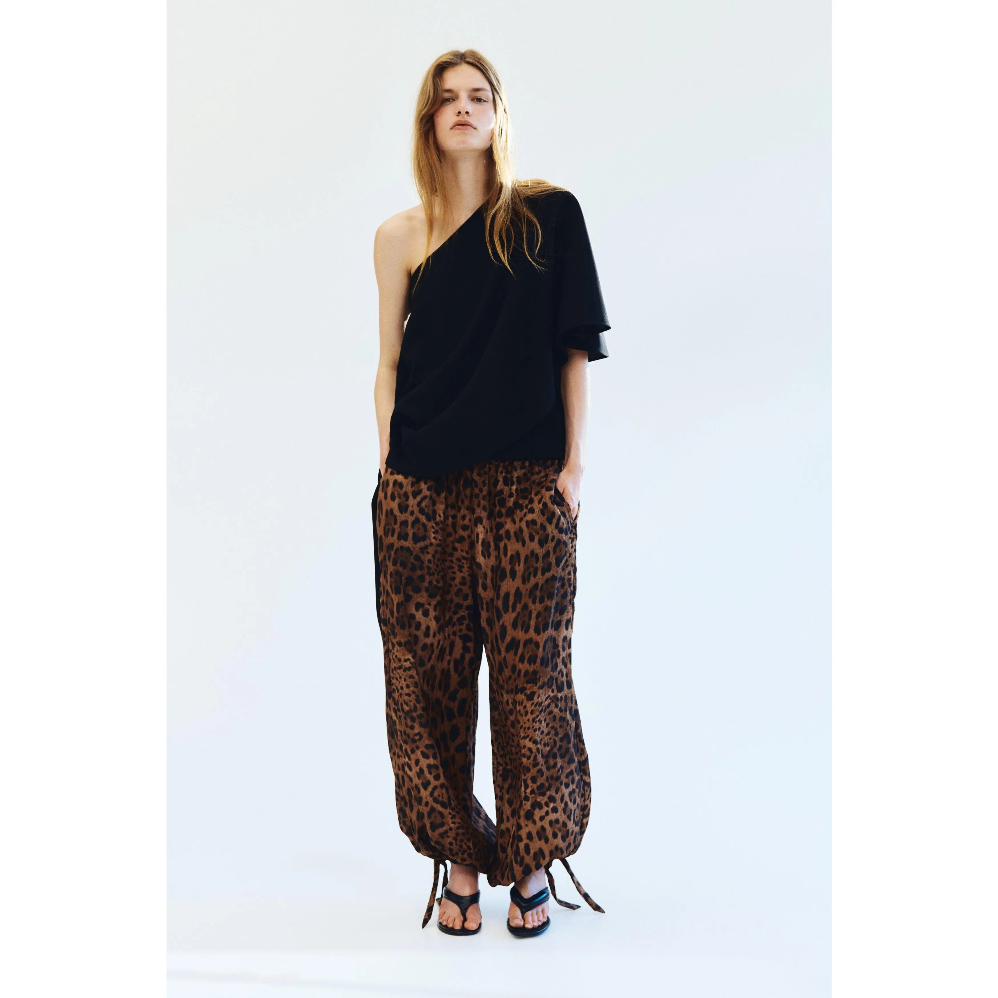 H&M Tie-detail balloon trousers