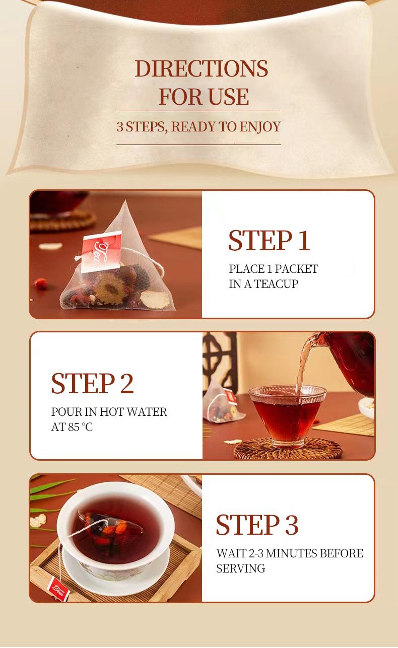 Kidney Tea Formula Ginseng Five Treasure Tea Combination Scented Tea Red  Date Wolfberry Tea Men's and Women Tea Health Dried Fruit Beverage Loaded Tea Packets   Natural, Christmas gift,Recommend to a friend-TikTokShopBlackFriday