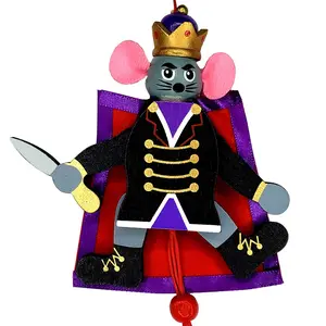 Mouse King Pull Puppet Ornament 5 inch