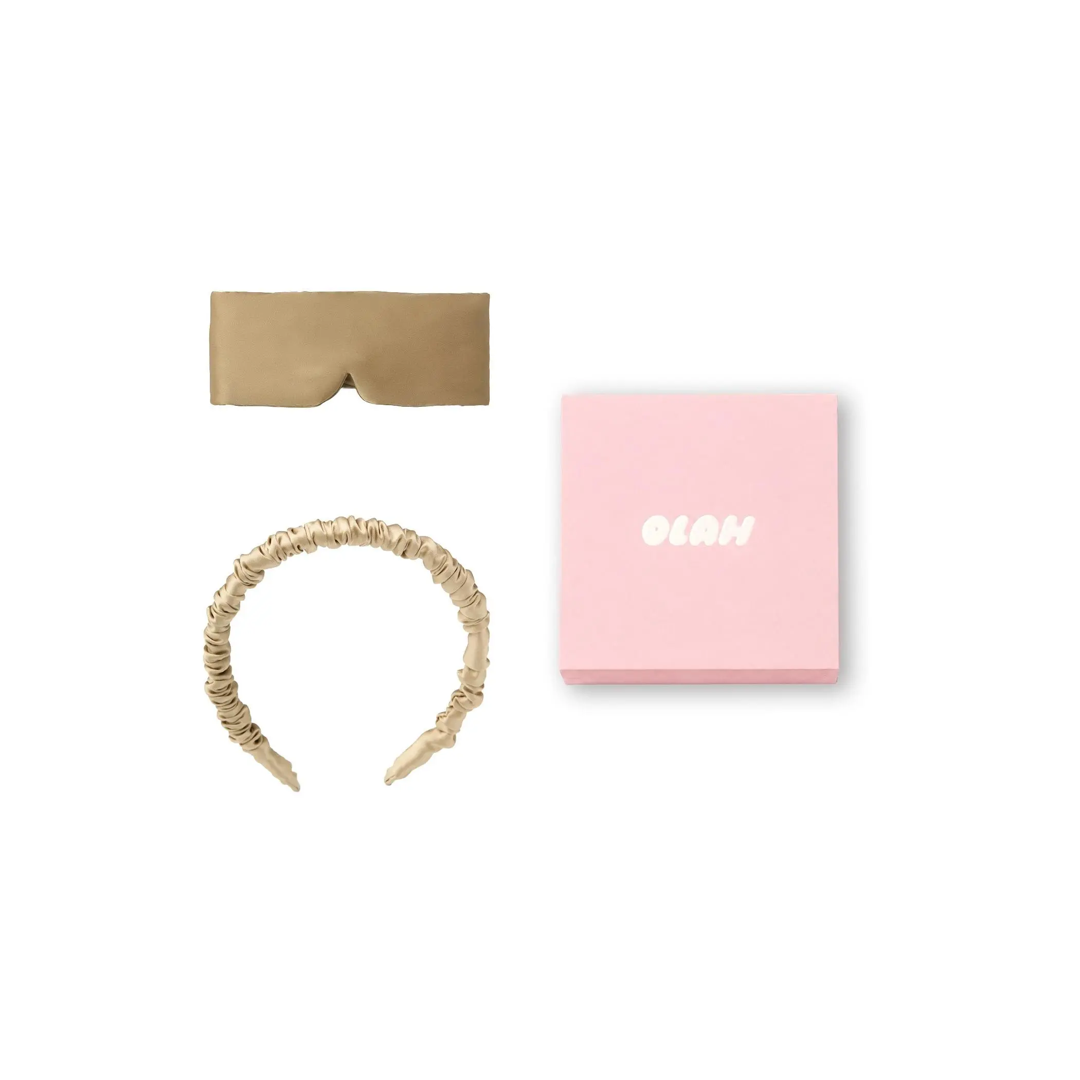 Dream Cloud Beauty Sleep Silk Gift Set - Warm Taupe