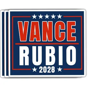 Vance Rubio 2028 Waterproof Vinyl Sticker, Rubio 48 Republican Election Campaign Decal Gift for Laptop, Phone, Water Bottle 73K