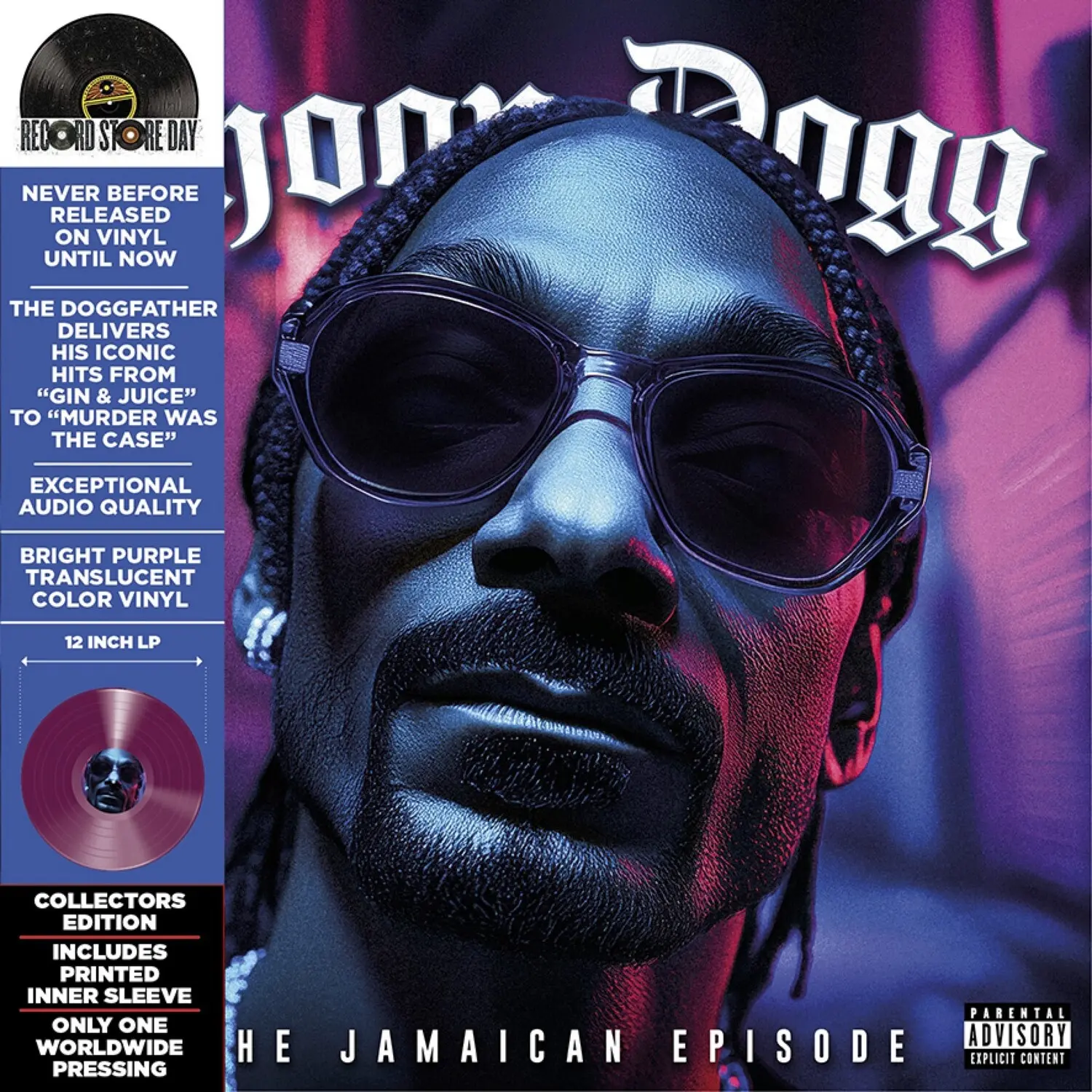 Snoop Dogg - The Jamaican Episode  [VINYL RECORD - LP] Colored Vinyl, Purple