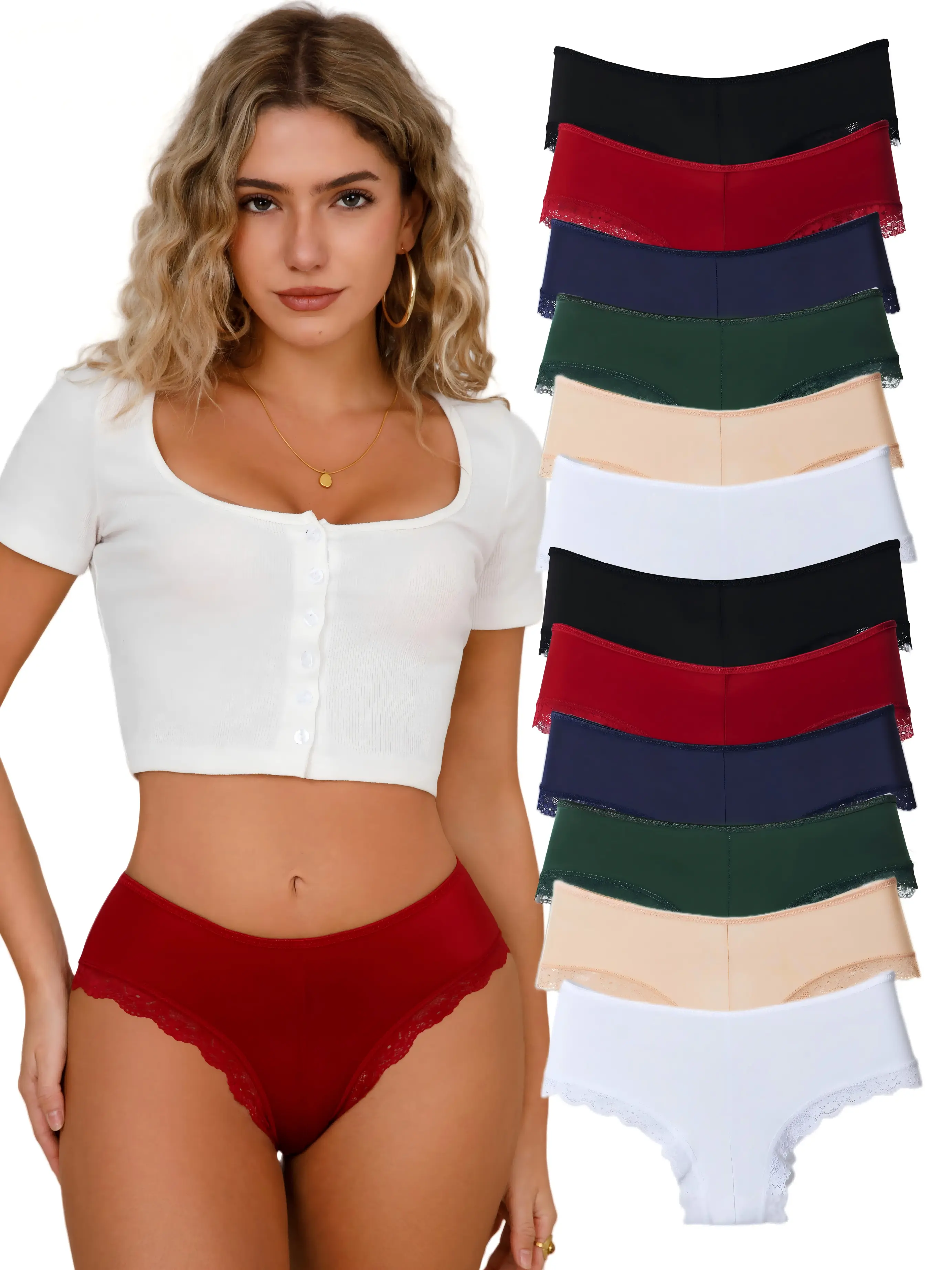 DORSU Silk Underwear Panty for Women Satin Thong Panty Smoothing Lady Briefs Panty Womens Bikinis Panty Multipack