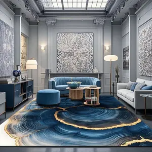 Marble Pattern Area Rug, Abstract Marble Rug, 1 Count Non-slip Washable Floor Mat, Decorative Carpet for Home Living Room Bedroom Hotel Dormitory Office