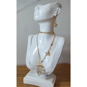 Strawberry Crystal Necklace – Handcrafted Mexican Artisanal Jewelry