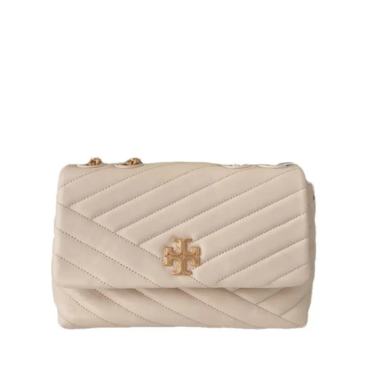 Tory Burch Women's New Arrival Lambskin Quilted Chain Strap Flap Vintage Baguette Bag - Fashion Single Shoulder Envelope Crossbody Trendy Ladies Handbag, Premium Stylish Accessory for Daily Wear, Commute, Date, Outing, Shopping & Gifting