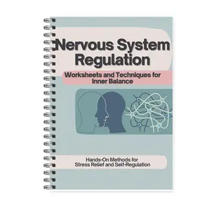 Nervous System Regulation Workbook, Somatic Exercises & Polyvagal Theory Ladder, Vagus Nerve Therapy Techniques Worksheets for Co-regulation & Stress Relief, Learning Materials, Visual Learning Tools