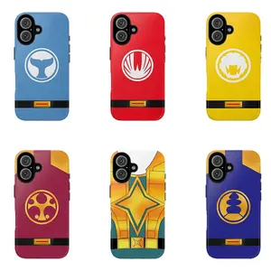 Power Rangers Ninja Storm Colorful Power phone Cases For iPhone12-17 Promax Pro Plus,It's a great gift for a good friend, suitable for holidays, birthdays, and partie
