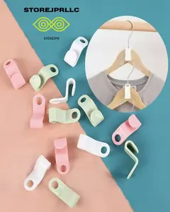 40 pieces hanger with extendable clip for clothes hangers; sturdy, for organizing your closet. Hanging Organiser