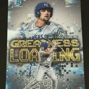 BASEBALL- 2025 Bowman Jac Caglianone #GL-21 Greatness Loading RC Kansas City Royals sports  cards