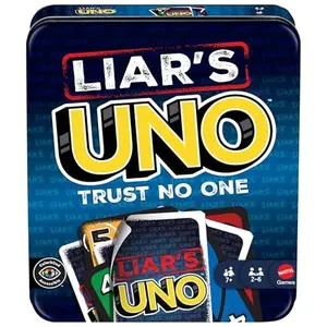 Mattel Liar’s Strategy Card Game with Storage Tin – Perfect for Parties, Travel & Group Play