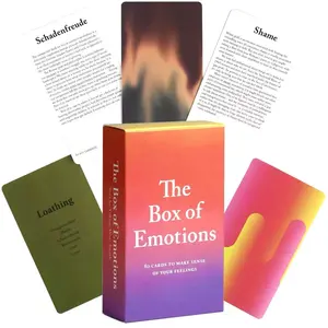 Emotional Healing Cards Box Set, 80-Card Deck for Beginners, Emotional Therapy & Fortune-Telling Game, Card Games, Ideal for Self-Reflection & Guidance