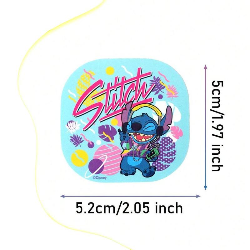 100PCS Disney Officially Licensed Stitch Sticker Cartoon Decoration Laptop Cup Helmet Picture Frame Skateboard Computer Sticker Birthday Gift Party Favors Sticker Packs