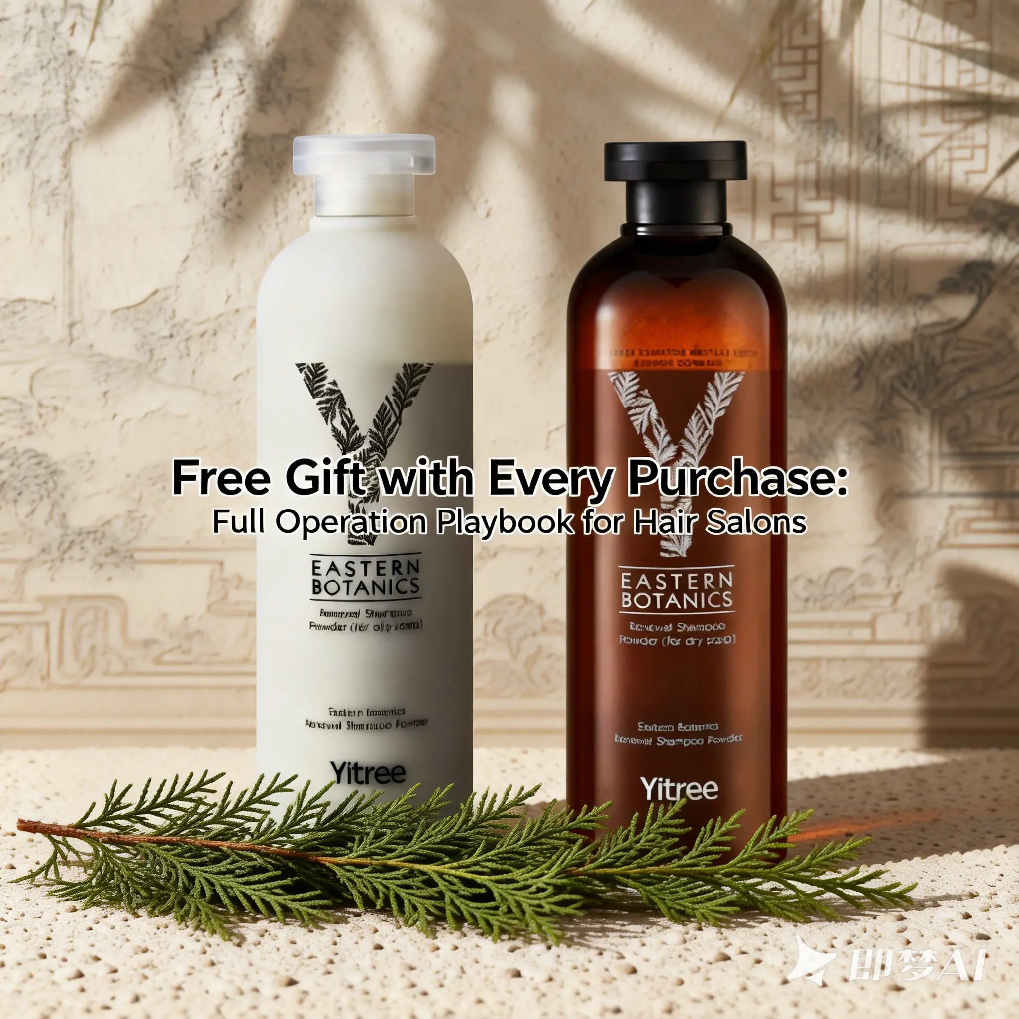 YITREE Herbal Botanical Dry Scalp Care Shampoo Powder Pack for Hair Salons, Bonus Business Playbook Included (Haircare Essential)