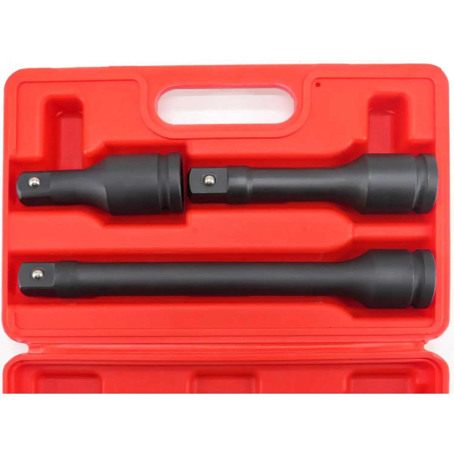 3/4" Drive Impact Extension Bar, 3-Piece Wrench Extender Tool Set (4", 6", 10") with Cr-Mo Steel Construction and Storage Case