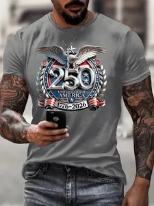 Dark Gray T-shirt, Slogan T-shirt, Men's T-shirt, Creative Graphic T-shirt, Novel Design, Pure Cotton T-shirt, Crew Neck, Casual, Outdoor Wear.