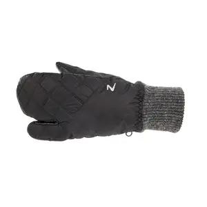 Horze brand Black 3-Finger Padded Winter Gloves / Mittens