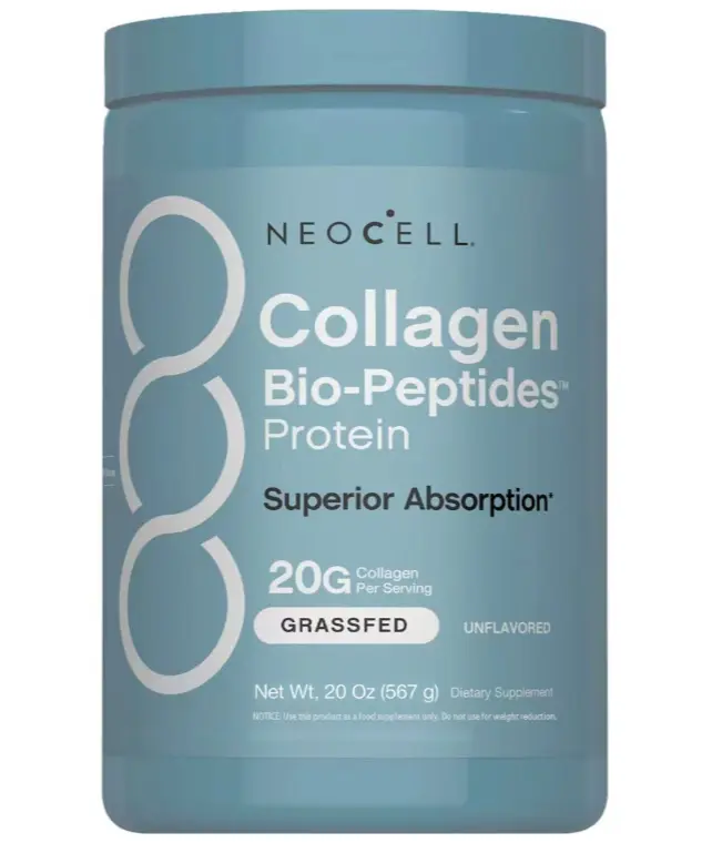 NeoCell Creatine Monohydrate Powder - With Multi Collagen Peptides - 20 Servings - Unflavored - for Women and Men