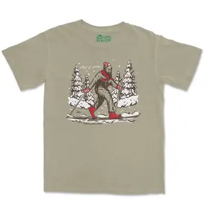 Bigfoot Ski Day Graphic T-Shirt