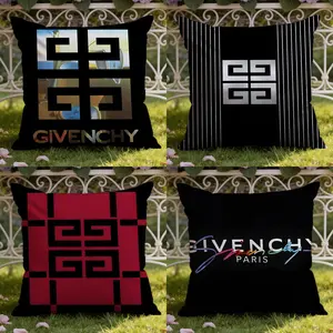 Fashion Givenchy Cushion Cover Ultra-Soft Reversible Plush Pillow Cover Perfect for Car Rides Sofa Lounging Bedroom Relaxation Heartfelt Gift for Family & Friends
