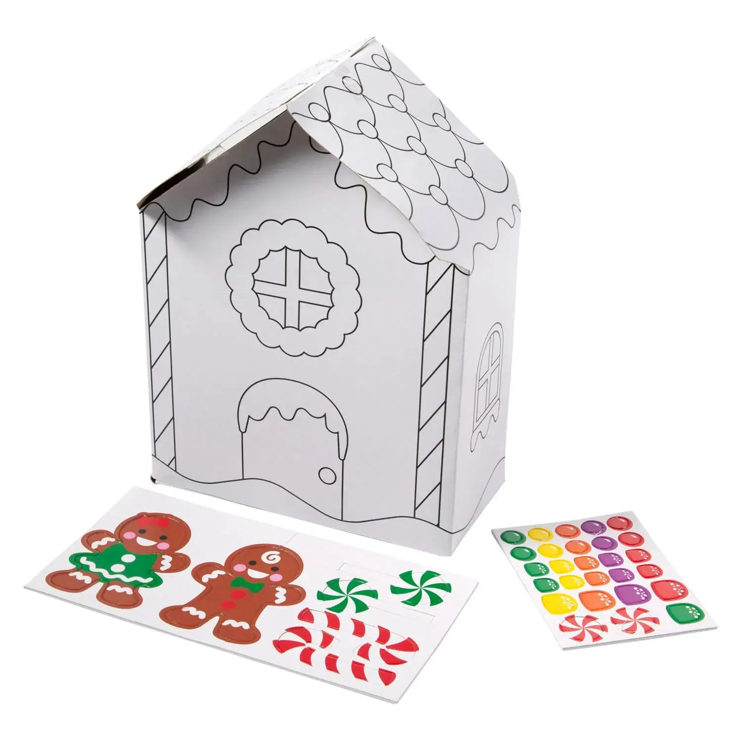 Fun Express Color Your Own Gingerbread Houses - 12 Pc
