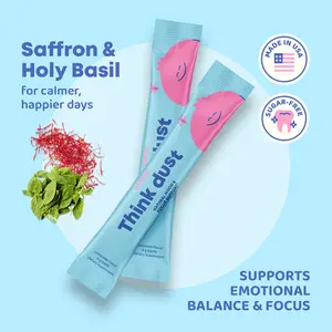 JoySpring Kids Saffron + Magnesium & L-Theanine | Calm Focus Support Powder | Sugar-Free Lemonade Sticks | Vegan | Ages 4+ | 30 Servings