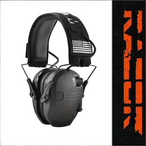 Tactical Ear Protection Headset, Safety Eardefenders, Noise Cancelling Wired Over-Ear Headphones for Shooting Cs Hunting, 1 Piece, High-Quality Sound Design