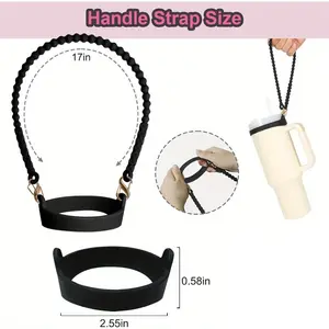 1 Set of 30oz 40oz Water Bottle Accessories Set, Includes Silicone Cup Boots, Silicone Straw Cover, Charms, excluding cups