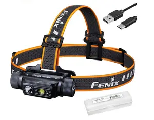 Fenix HM70R Headlamp, 1600 Lumen USB-C Rechargeable with White, High CRI and Red Beams and Lumentac Organizer