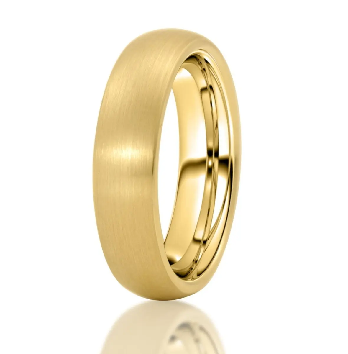 The Golden Stag Gentlemen's Tungsten Carbide Wedding Band - Cobalt-Free, Tough, Scratch-Resistant, Hypoallergenic Men's Ring, Tungsten Carbide Rings, Cobalt Free Wedding Rings