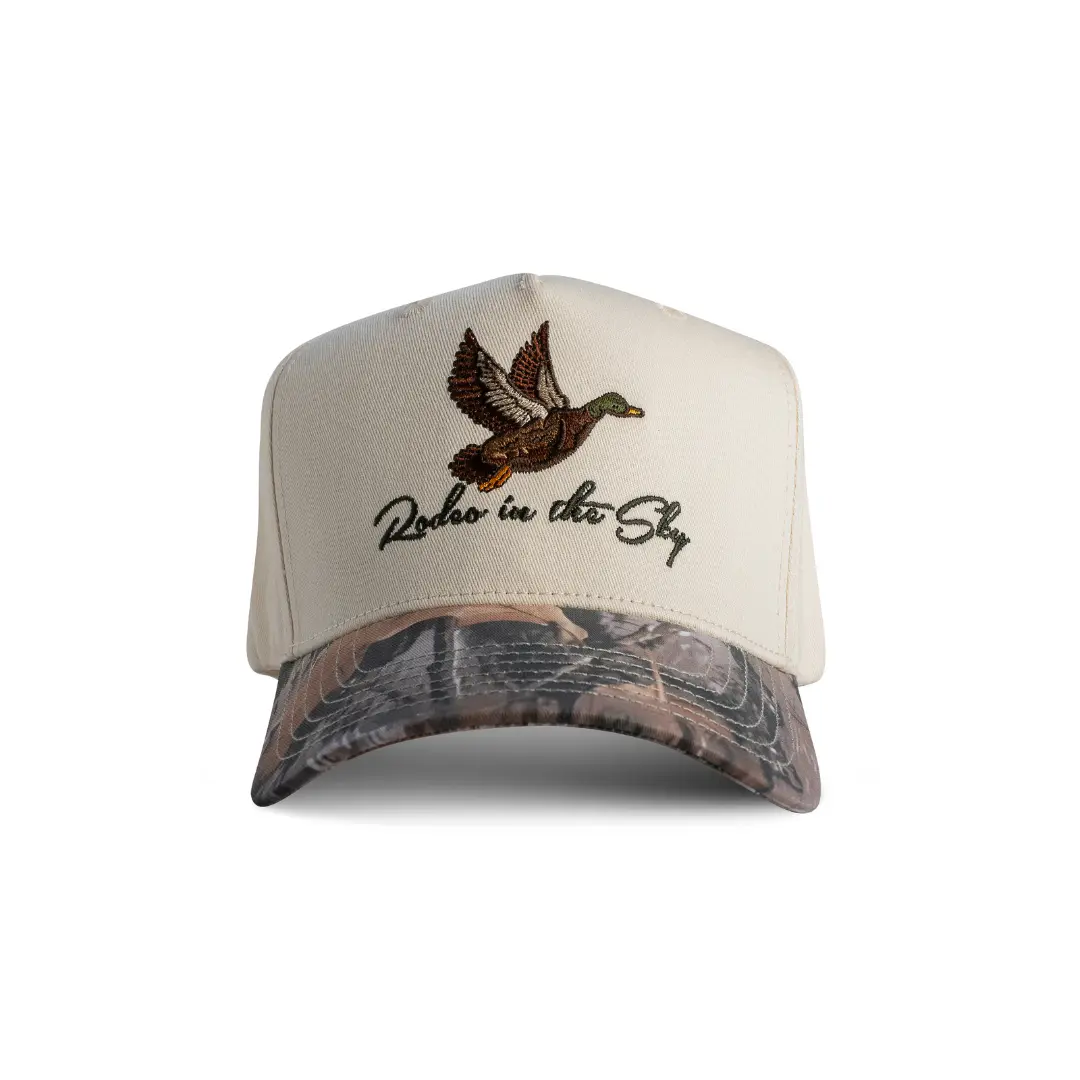 Rodeo In The Sky 5-Panel Structured Cotton Snapback Trucker Cap