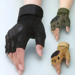 Half Finger Boxing Gloves, Breathable Quick Drying Non-slip Tactical Training Gloves, Outdoor Sports Gloves for Climbing Hiking Fishing