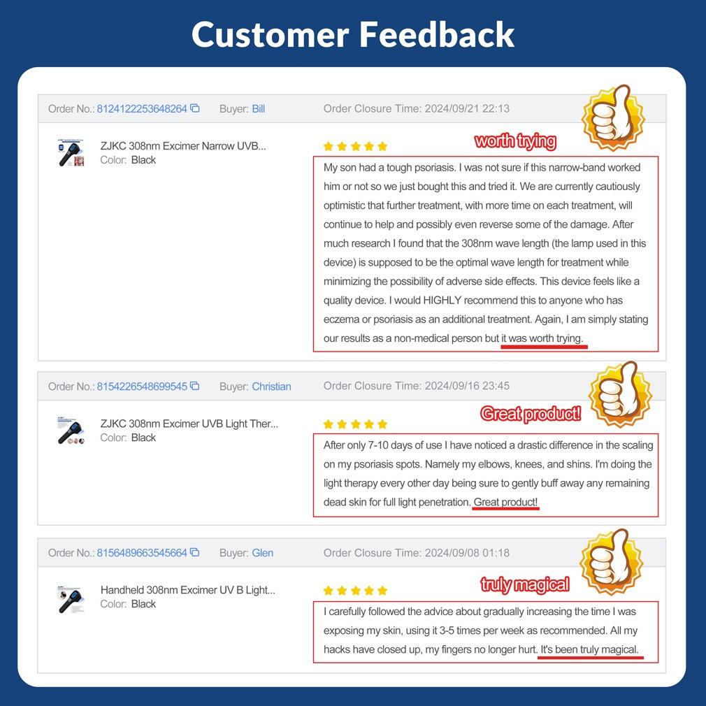 ZJZK 308nm Excimer Phototherapy Device with 49 Diodes, Blue Light Therapy for Vitiligo, Psoriasis, Eczema, Atopic Dermatitis, Fungal Skin Disease, Hypopigmentation, Safe Targeted Home Use, Fast Recovery, Prevent Recurrence, Portable Handheld ZJZK 308nm Excimer Phototherapy Device with 49 Diodes, Blue Light Therapy for Vitiligo, Psoriasis, Eczema, Atopic Dermatitis, Fungal Skin Disease, Hypopigmentation, Safe Targeted Home Use, Fast Recovery, Prevent Recurrence, Portable Handheld