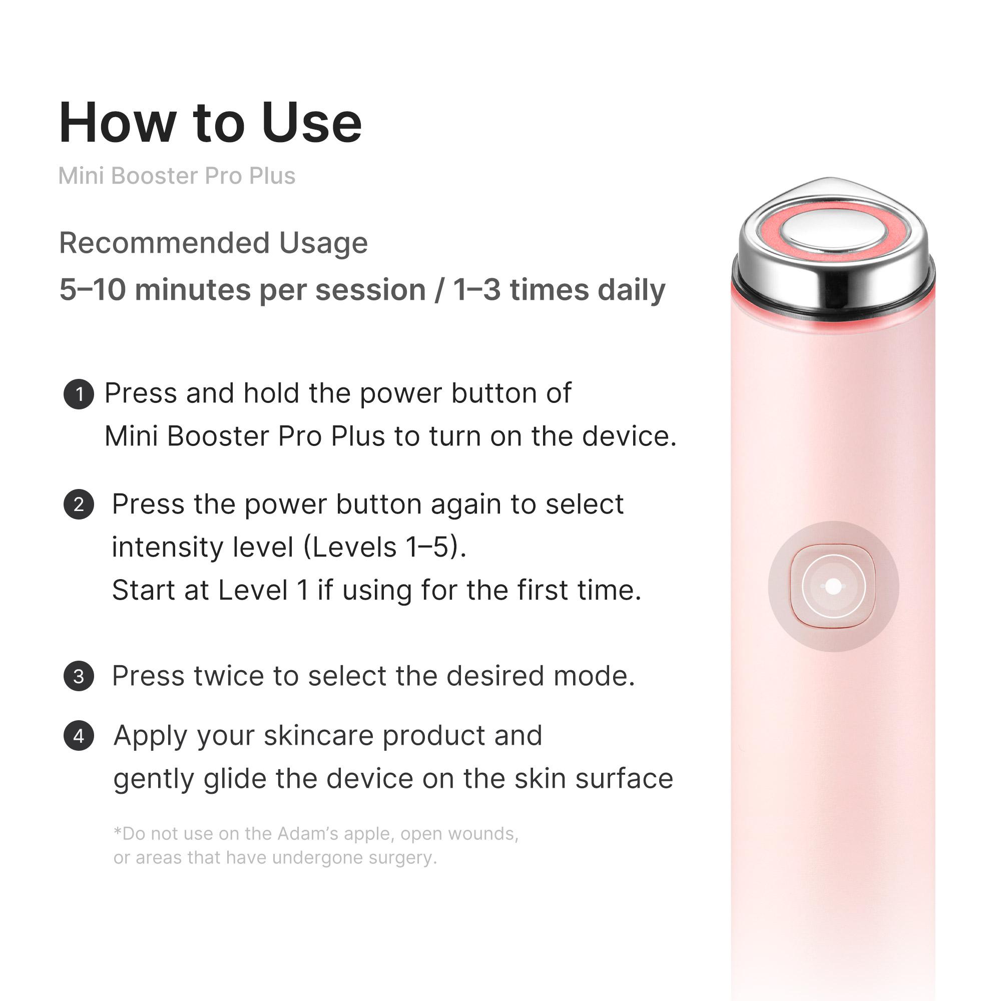 [NEW] [medicube] Mini Booster Pro Plus | K-beauty Affordable Device, Portable, Beginner-friendly, Clear Glass Glow Skin