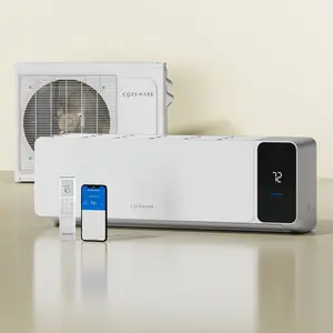 【Visio Series】（Two packages）Cozeware 12000/18000/24000 BTU 115V/230V Mini Split Air Conditioner Heat Pump 20 SEER2 Inverter Compatible with Wifi Alexa Cools Up to 750 Sq Ft for Living Room Bedroom Study Loft Garage