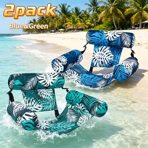 Popular Large Size Swimming Lounger, Fashion Leaf Inflatable Floating Chair, Firm Inflatable Structure Water Lounger for Holiday Water Relax