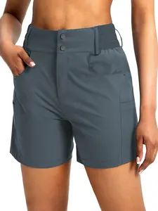 Women's 5 Inch Hiking Golf Shorts with Pockets, High Waist Elastic Casual Athletic Wear Shorts, Comfortable and Stylish Outdoor Wear