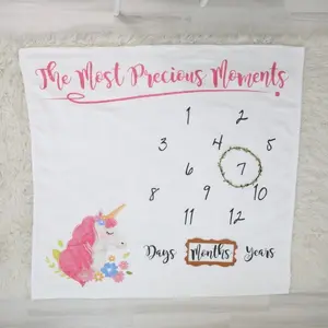 Monthly Blanket | Unicorn  (47 x 47 Inch)