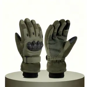 Outdoor Training Tactical Gloves Men's Winter Plus Velvet Warm Ski Mountaineering Riding Anti-Slip Wear-Resistant