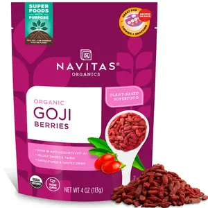 Navitas Organics Power Dried Berries - Goji - 4 oz, 4 Servings