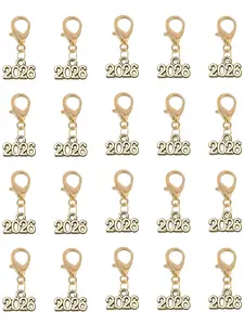 20pcs Digital Year 2026 Memorial Pendants Keychains, Bag Accessories, Gift for Friends, Key Chain, Perfect Souvenir