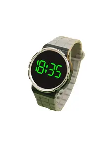 New Luxury Silver Color Multi-Color Watch, Wave Pattern Strap Round Sports Watch, Fashion Unisex Casual Wristwatch