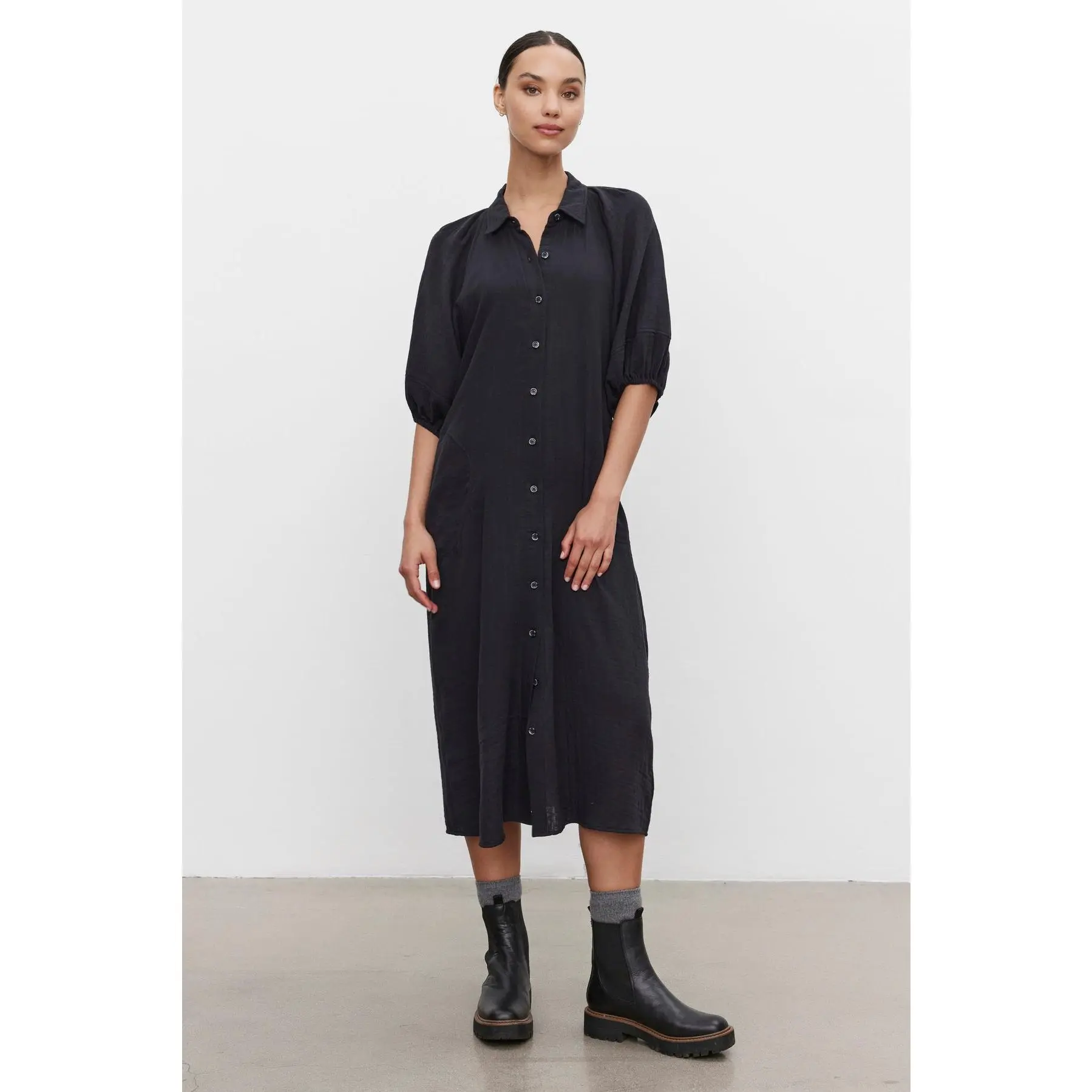 BREANA COTTON GAUZE DRESS