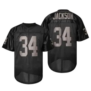 Trendy Men's Football Jersey black #34 Breathable, Embroidered Sports Shirt for Training & Competition, V-Neck jersey